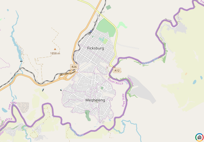 Map location of Caledonpark